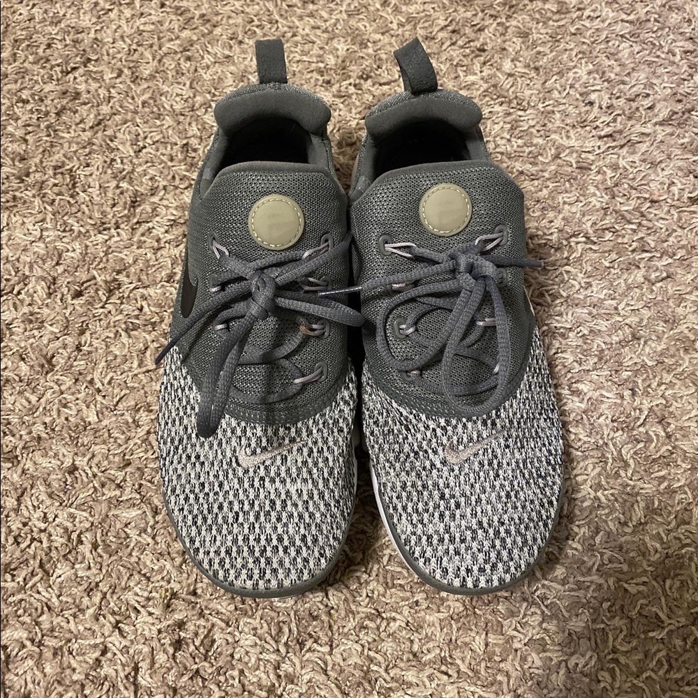 Green Nike sneakers
